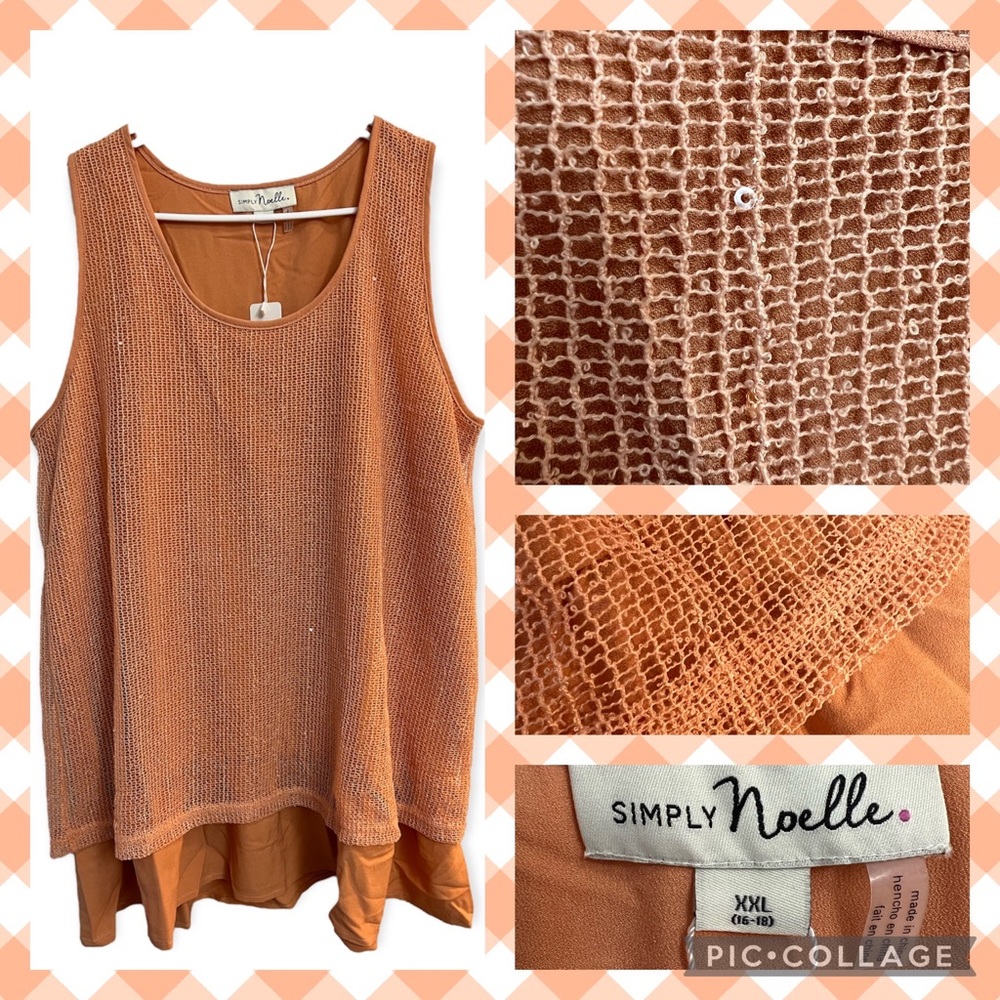 NWT Simply Noelle XXL sleeveless top